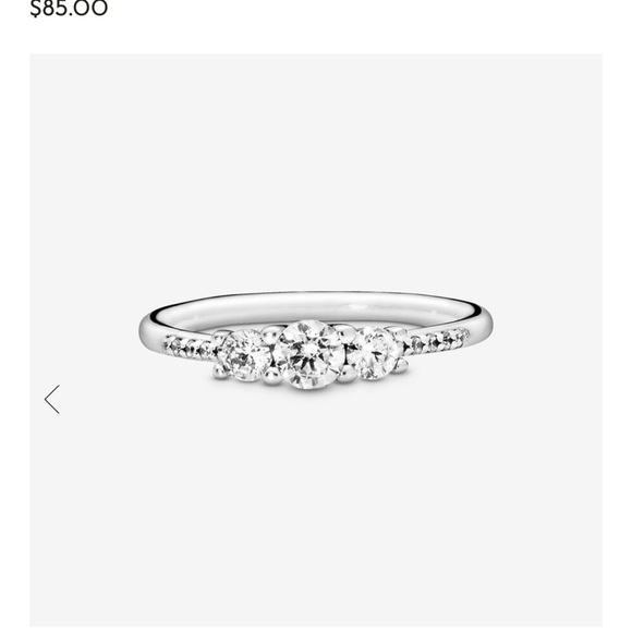 Pandora 3 stone ring - Picture 1 of 6